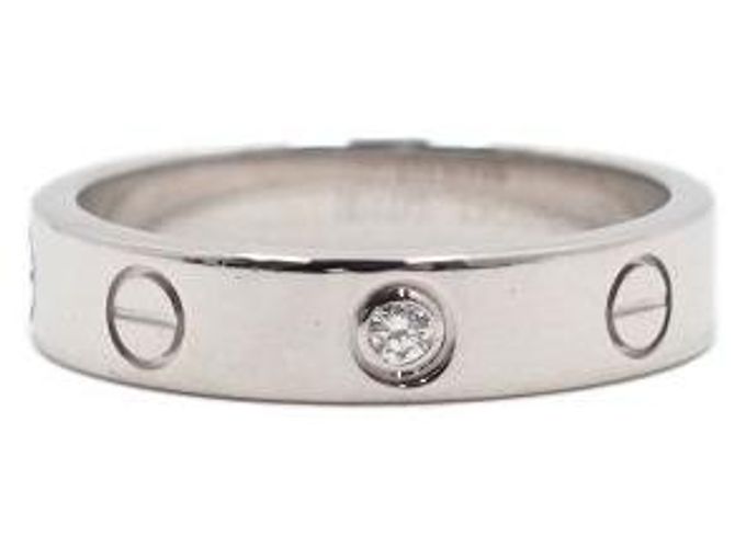 Cartier Love Ring aus Weißgold und Diamanten Größe Mehrfarben - Ansicht 3