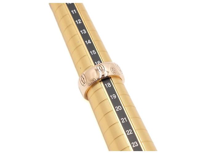 Cartier Anello Grande Happy Birthday Double Logo Rosa - vista 4