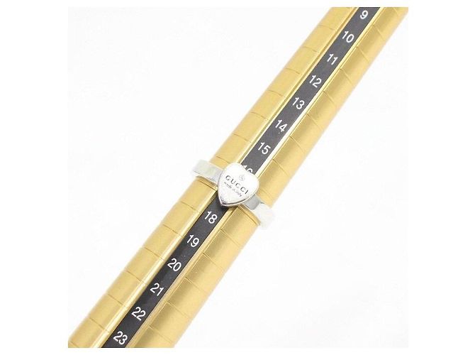 Gucci Silberner Herzanhänger-Ring - Ansicht 4