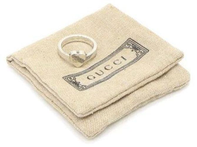 Gucci Silberner Herzanhänger-Ring - Ansicht 5