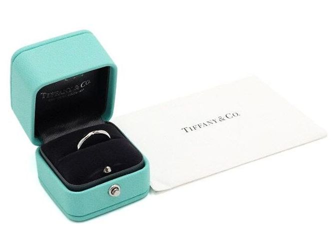 Tiffany & Co Platin Hochzeitsturmring konisch Größe - Ansicht 6