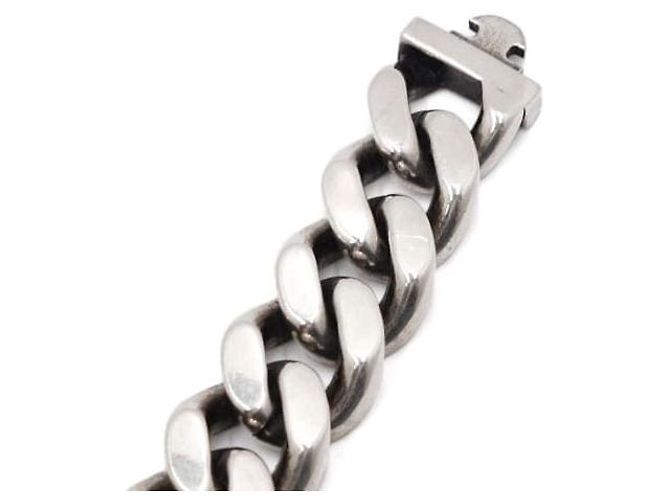 Saint Laurent Pulsera de cadena curva metálica - vista 3