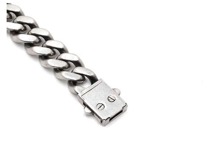Saint Laurent Pulsera de cadena curva metálica - vista 5