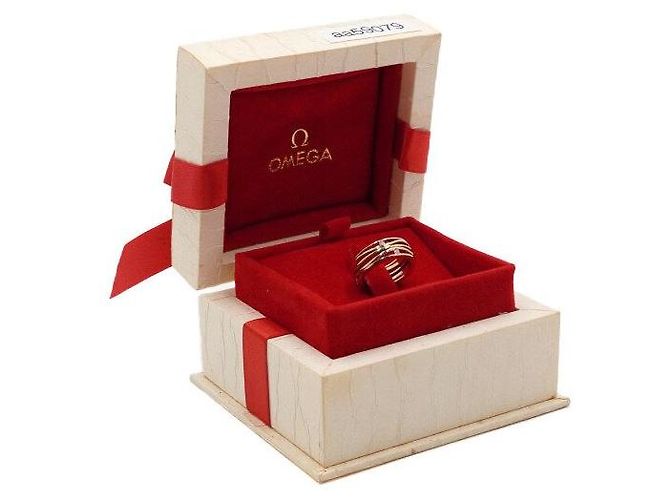 Omega Gelbgold Diamant Aqua Ring Größe - Ansicht 7
