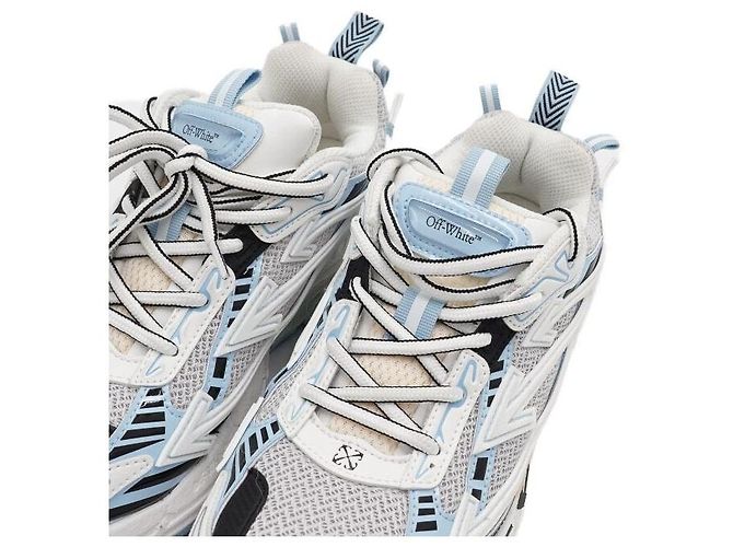 Off White Blue Mesh Be Right Back Damen Sneaker Blau - Ansicht 5