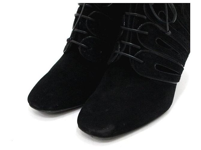 Bottega Veneta Stivaletti in scamosciato nero da donna - vista 6