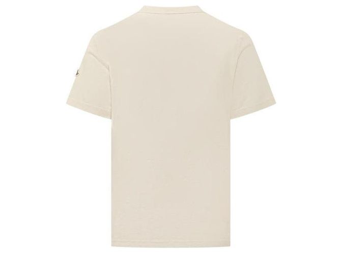 Moncler Baumwoll-T-Shirt mit Logo-Print Weiß - Ansicht 5
