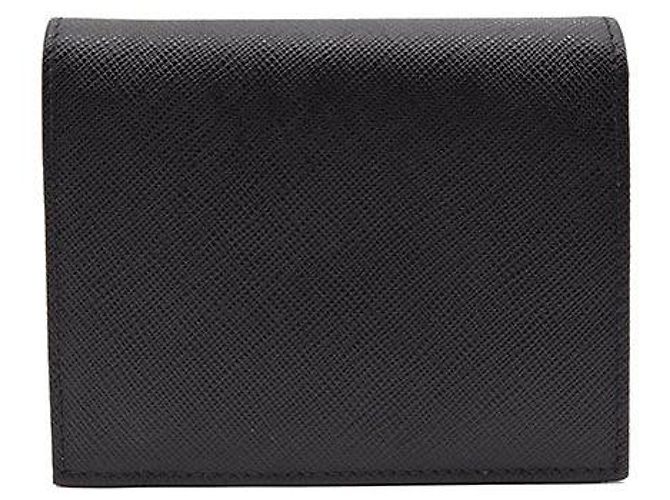 Prada Saffiano Leder Geldbörse Schwarz - Ansicht 3