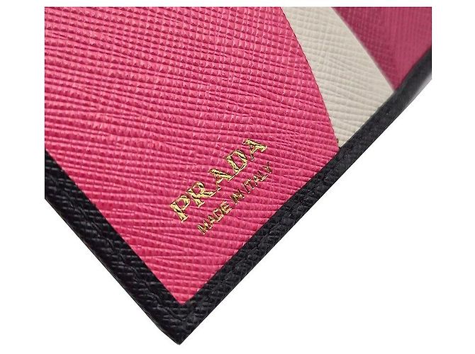 Prada Saffiano Leder Geldbörse Schwarz - Ansicht 7