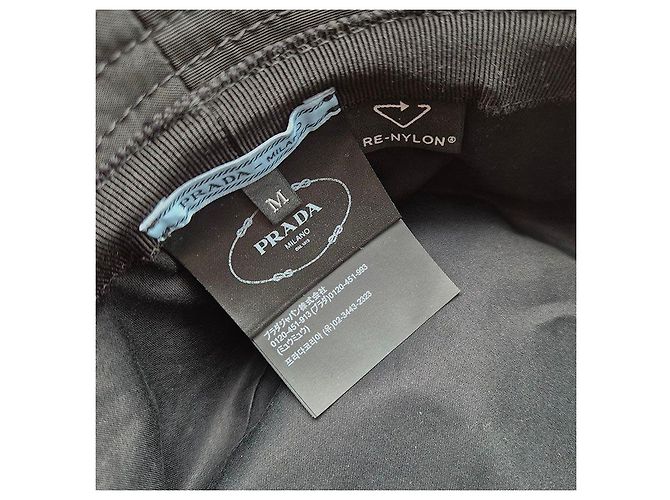 Prada Cappello bucket in Re-Nylon Nero - vista 7