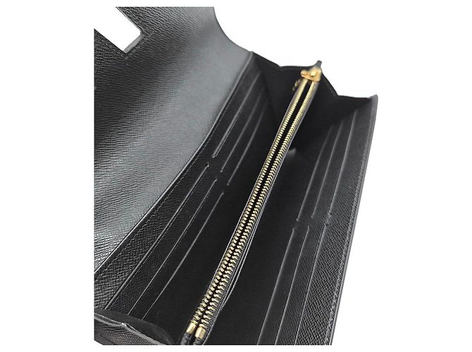 Louis Vuitton Epi Twist Long Wallet Black - view 6