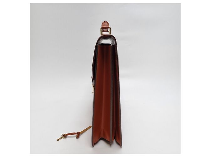Louis Vuitton Serviette Epi Marron - vue 7