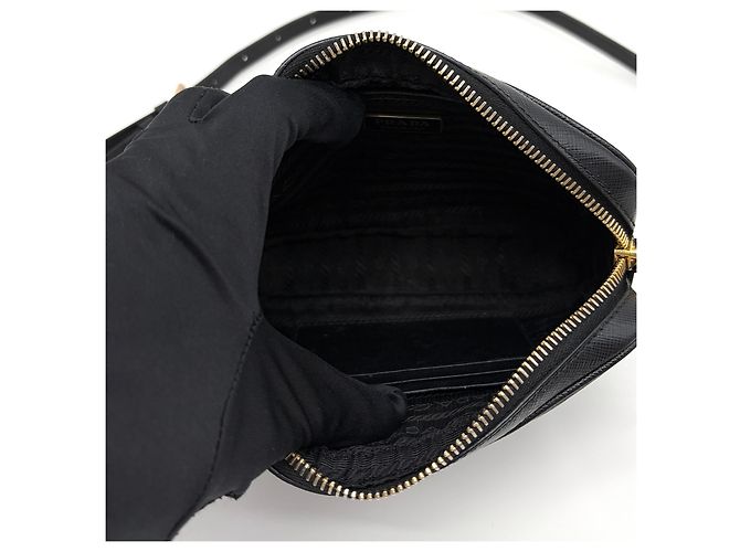 Prada Mini Crossbody Saffiano Nero - vista 20