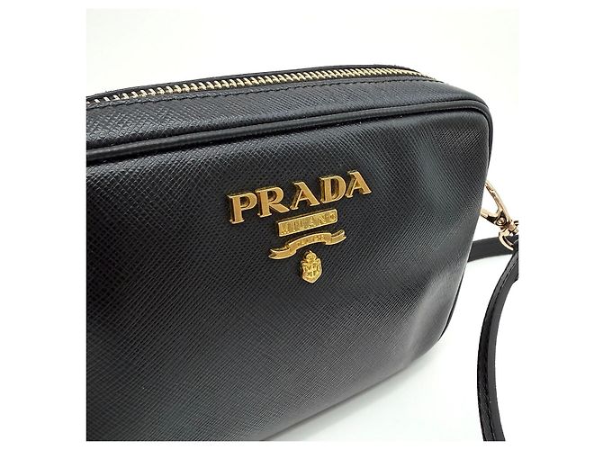 Prada Mini Crossbody Saffiano Nero - vista 6