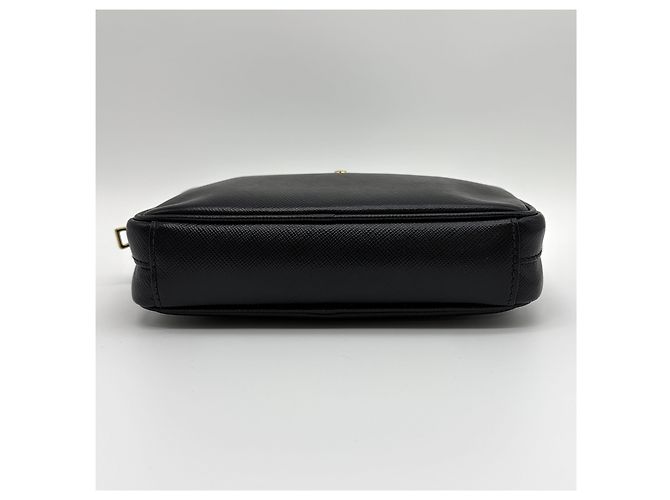 Prada Mini Crossbody Saffiano Nero - vista 7