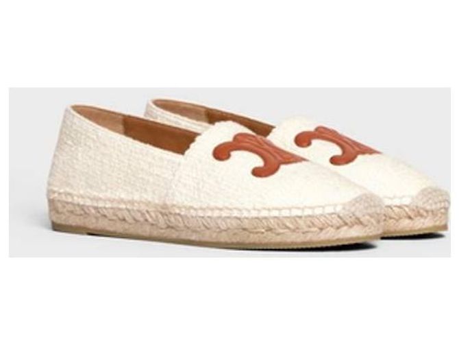 Céline Espadrilles piatte con patch firmato Triomphe - vista 5