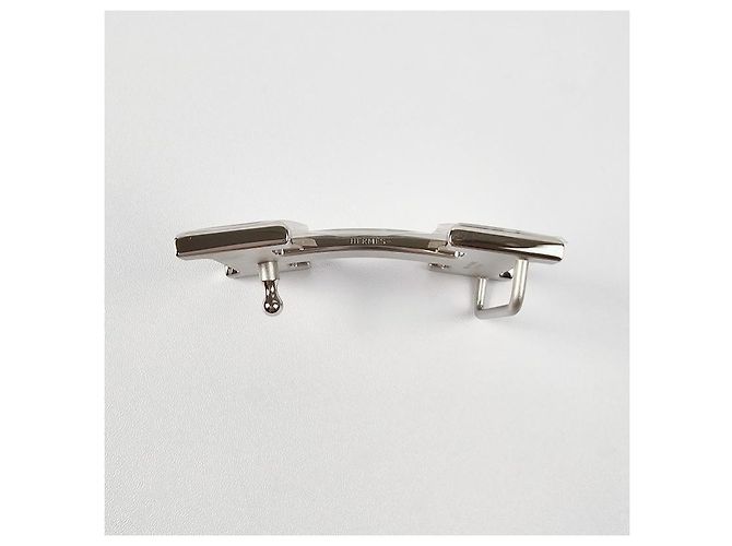 Hermès Reversible Black Eton Leather Belt Silver Buckle for Men Silvery - view 9
