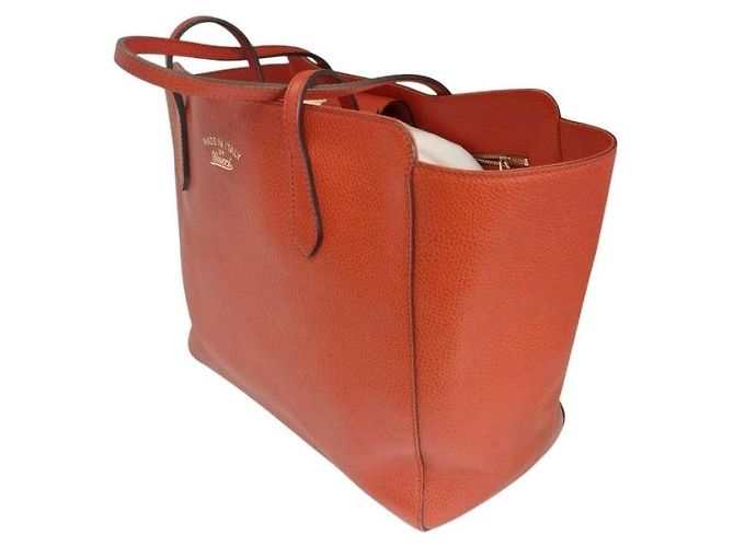 Gucci Borsa shopper Swing Medium in pelle di vitello rossa, borsa a tracolla da donna Rosso - vista 6