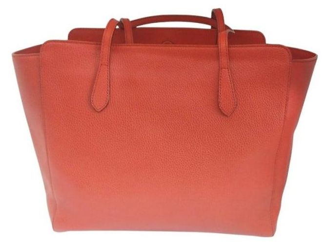 Gucci Borsa shopper Swing Medium in pelle di vitello rossa, borsa a tracolla da donna Rosso - vista 8