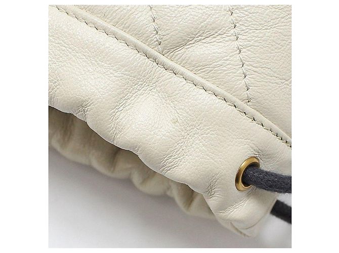 Gucci Borsa a tracolla mini bucket rotonda GG Marmont Bianco - vista 10