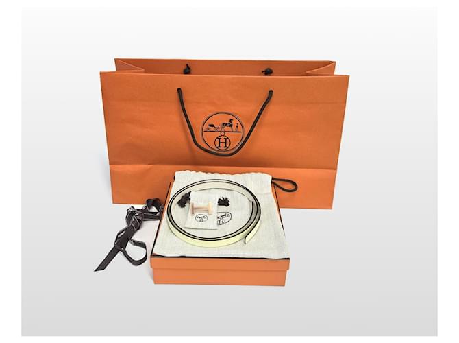 Hermès Cinturón reversible con hebilla Blanco - vista 16