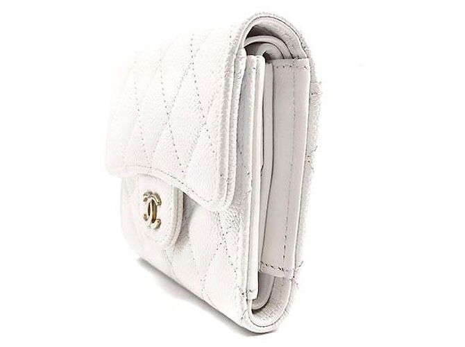 Chanel Carteira Caviar Branco - vista 2