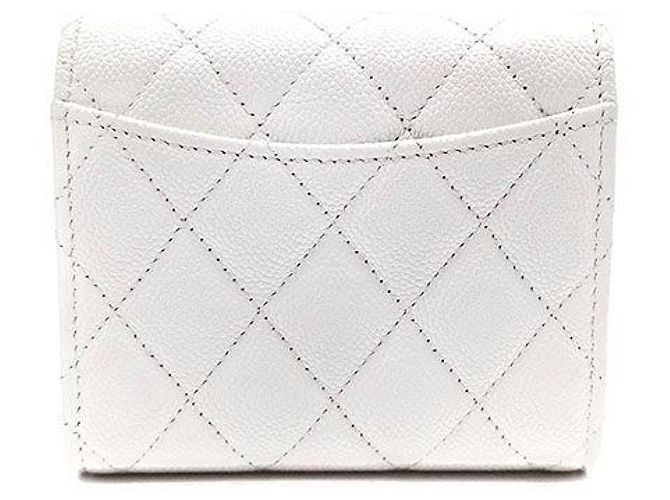 Chanel Carteira Caviar Branco - vista 3