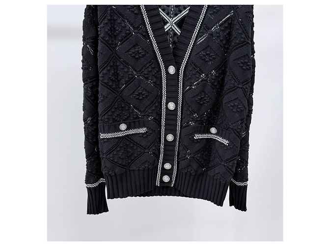 Chanel Strickjacke aus Kaschmir für Damen schwarz - Ansicht 3
