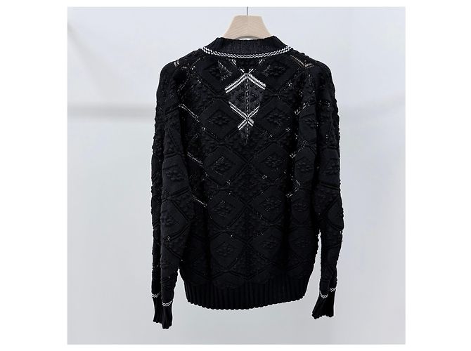 Chanel Strickjacke aus Kaschmir für Damen schwarz - Ansicht 4