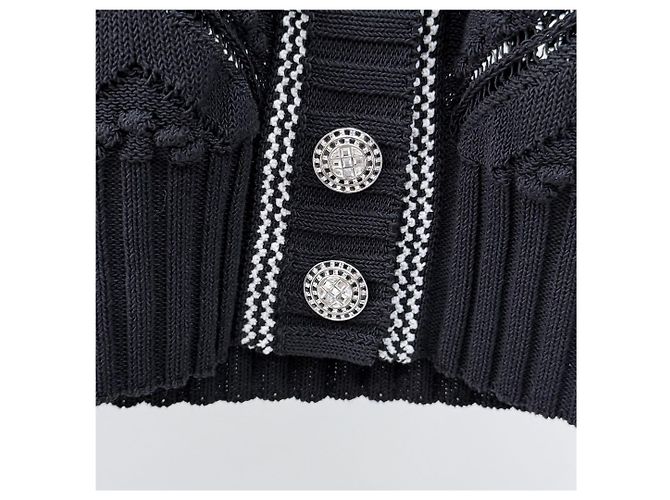 Chanel Strickjacke aus Kaschmir für Damen schwarz - Ansicht 6