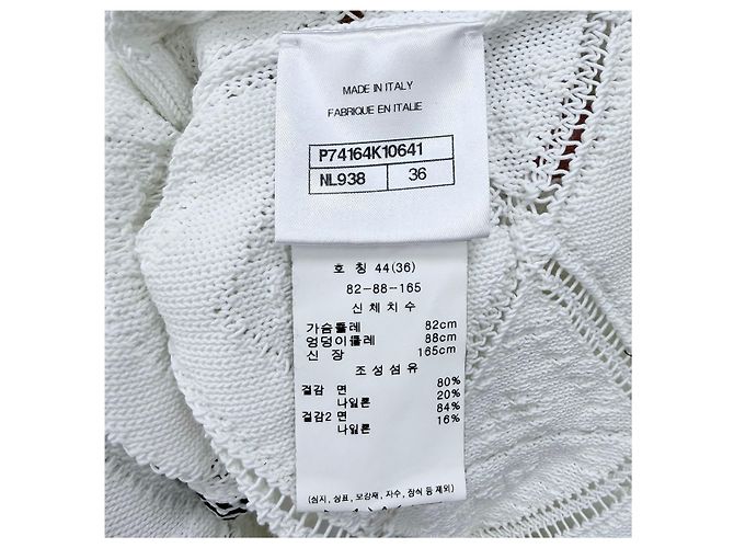 Chanel Strickjacke aus Kaschmir für Damen Weiß - Ansicht 7