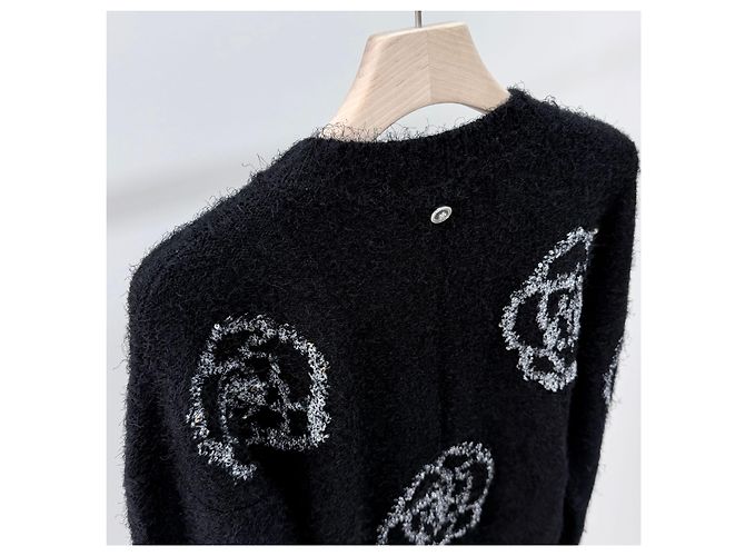 Chanel Schwarzer Kaschmirstrick für Damen - Ansicht 5