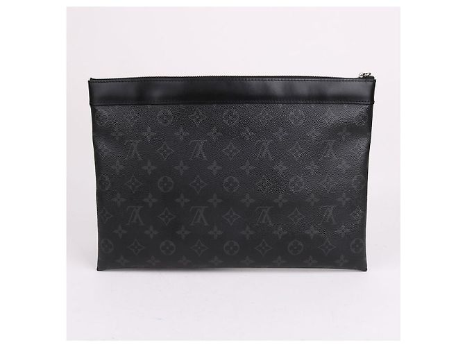 Louis Vuitton Pochette Discovery Black Large Clutch Bag Nero - vista 5