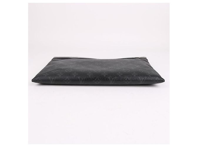 Louis Vuitton Pochette Discovery Black Large Clutch Bag Nero - vista 7
