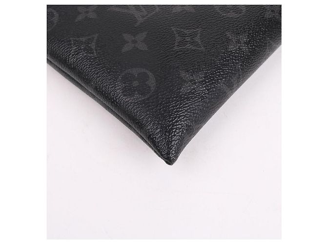 Louis Vuitton Pochette Discovery Black Large Clutch Bag Nero - vista 8