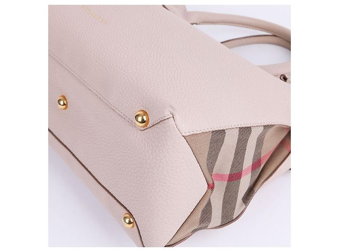 Burberry Borsa Tote e Borsa a Spalla Banner Medium Ivory Bianco - vista 11