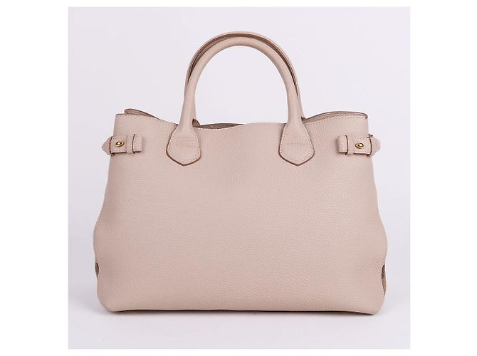 Burberry Borsa Tote e Borsa a Spalla Banner Medium Ivory Bianco - vista 6
