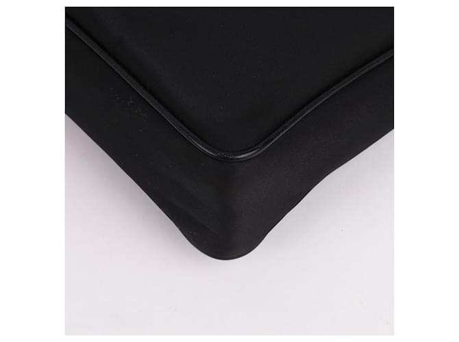 Prada Borsa a tracolla Tessuto Triangle Logo Multi-Strap Nero - vista 12