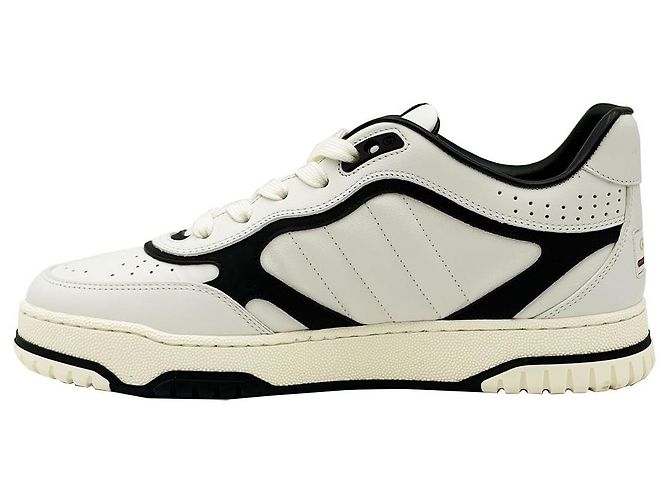 Gucci Sneakers Reweb in pelle bianca Bianco - vista 6