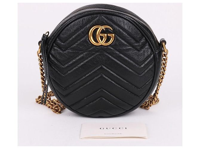 Gucci Mini bolsa transversal redonda Preto - vista 12