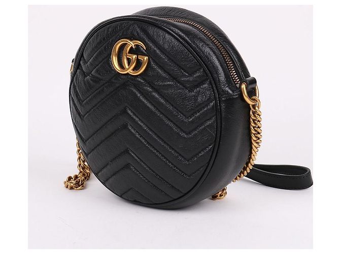 Gucci Mini bolsa transversal redonda Preto - vista 3