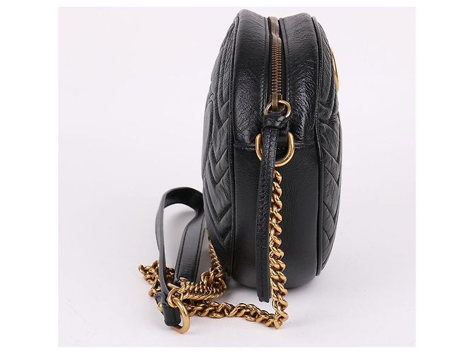 Gucci Mini bolsa transversal redonda Preto - vista 4