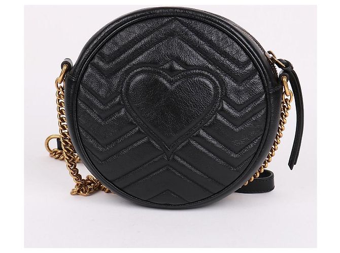 Gucci Mini bolsa transversal redonda Preto - vista 5