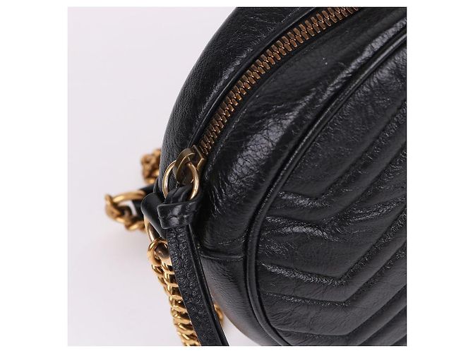 Gucci Mini bolsa transversal redonda Preto - vista 6
