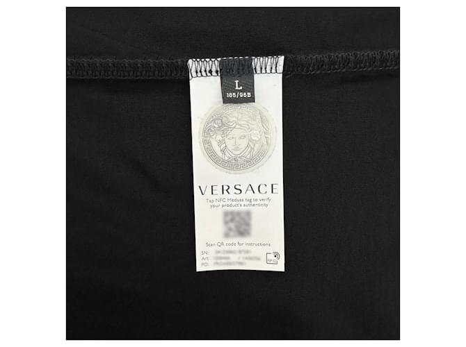 Versace Oversized T-Shirt mit Logo Schwarz - Ansicht 10