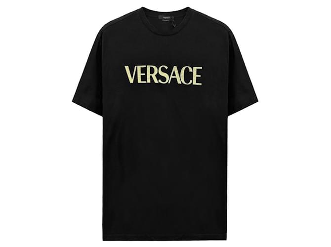 Versace Oversized T-Shirt mit Logo Schwarz - Ansicht 6