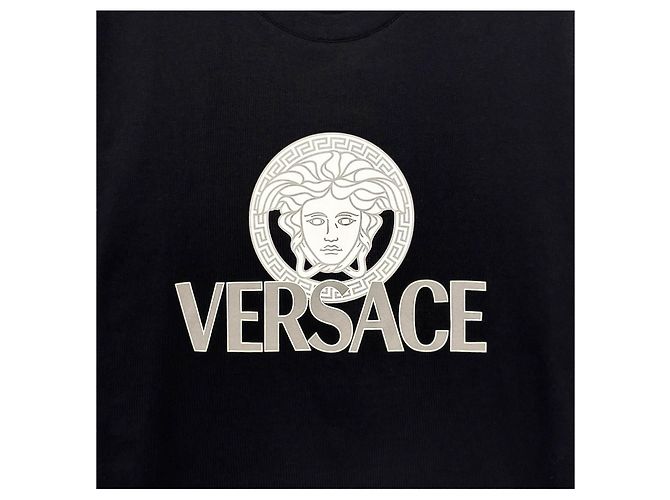 Versace T-Shirt mit Medusa-Logo und kurzen Ärmeln Schwarz - Ansicht 3