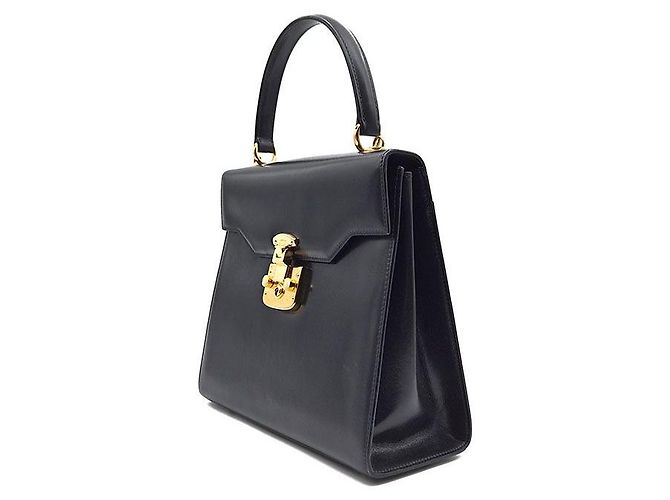 Gucci Borsa Tote con Manico e Tracolla Lady Lock Nero - vista 2
