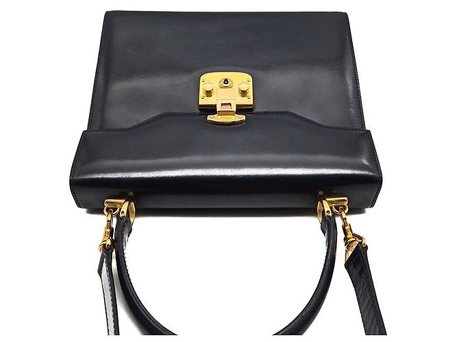 Gucci Borsa Tote con Manico e Tracolla Lady Lock Nero - vista 6