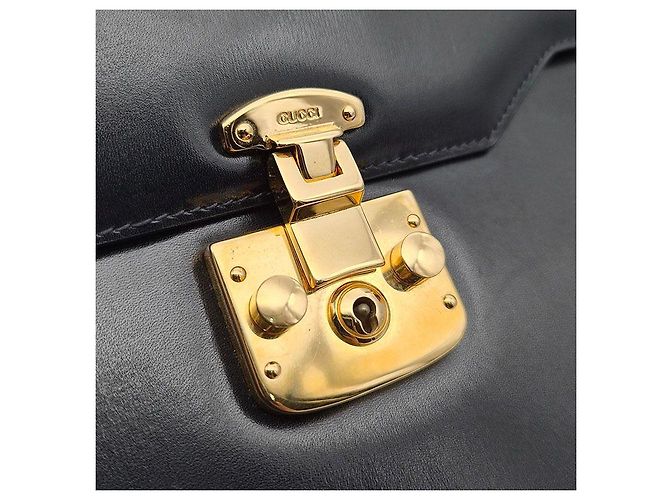 Gucci Borsa Tote con Manico e Tracolla Lady Lock Nero - vista 8